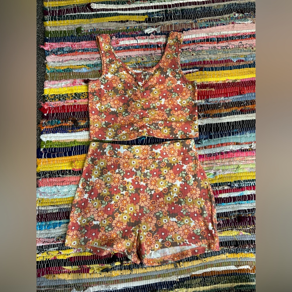 Target flower pajama set